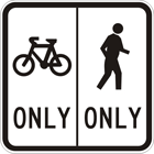 Separated path sign