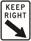 Keep right sign