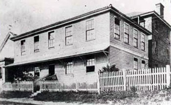 Government printing building, Brisbane in 1869