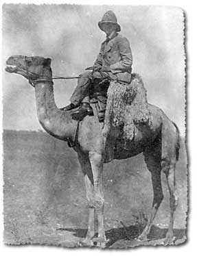 Surveyor CWL Crompton in the Sudan, Africa, 1910.