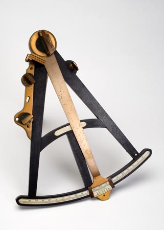Ebony octant is like a sextant but with a smaller angle covered