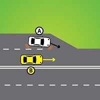 Merging on roads that don’t have lane markings