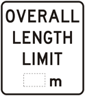 Gross load limit sign