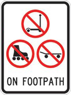 Prohibited devices sign