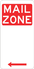 Mail zone sign
