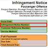 Sample electronic TransLink infringement notice showing the notice number
