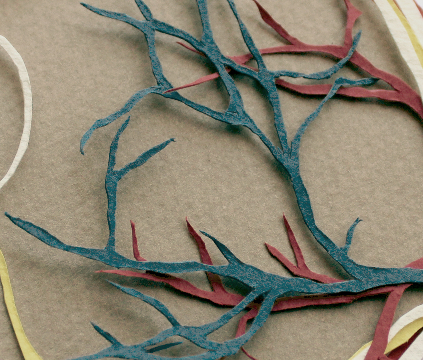 Part of eye artwork in exhibition
