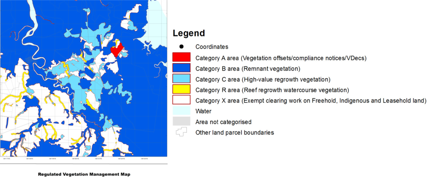 Example regulated vegetation management map