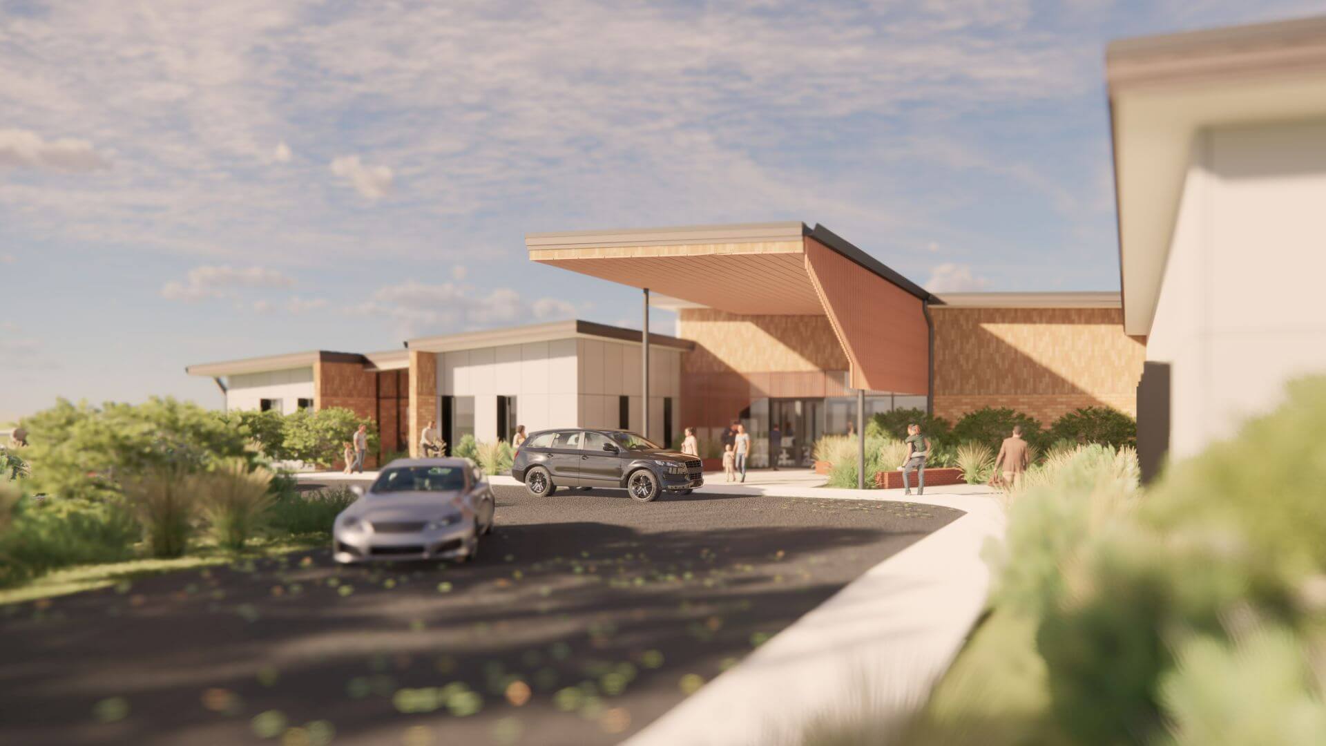 Architectural render of the Ripley Satellite Hospital