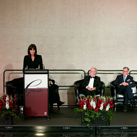 Marie-Louise Theile, Distinguished Professor James Dale AO FTSE, Andrew Brice AM and Kerry Crowley