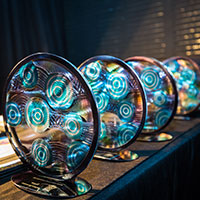 2017 Queensland Reconciliation Awards trophies