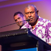 Uncle Francis Tapim, representative of Torres Strait Islander people