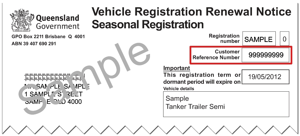 What is your vehicle registration number
