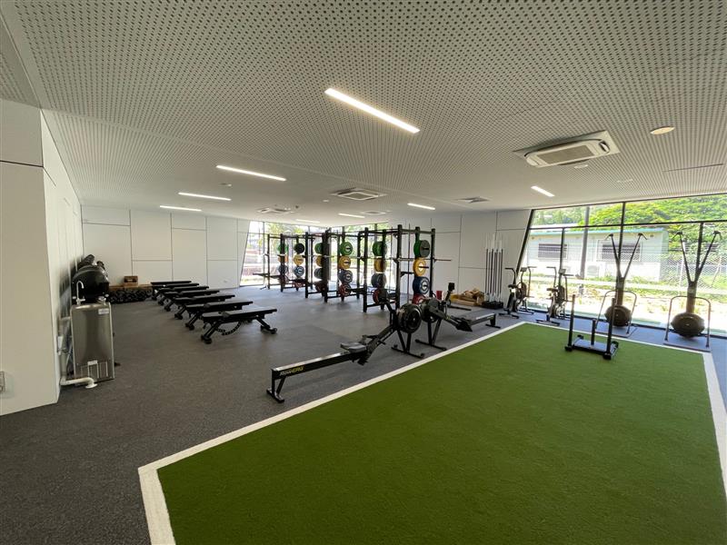 The gym interior at the Townsville Sports Precinct.