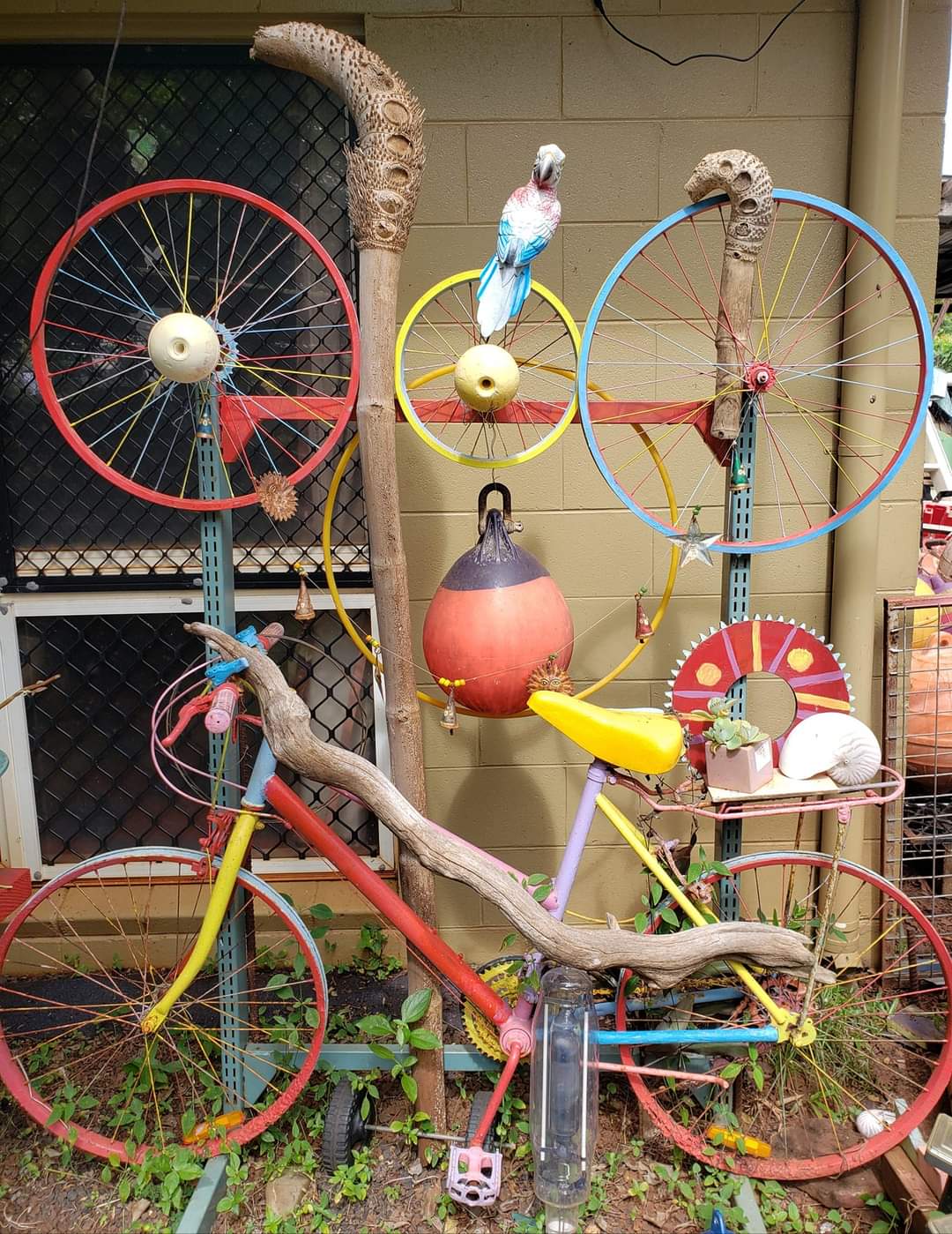 bicycles as garden ornaments