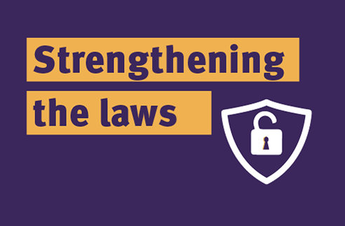 Strengthening the laws.