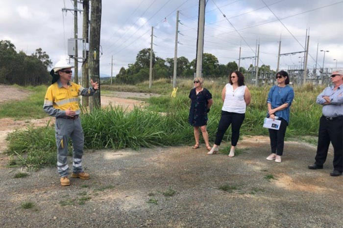 Tanby Battery Project site visit in Yeppoon, hosted by Energy Queensland Limited.