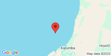 static google map of the location of the Karumba wave monitoring buoy