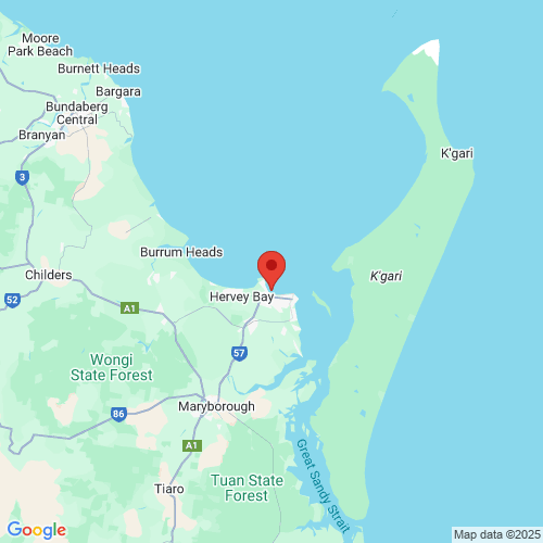 map of the location of the Pialba wave monitoring buoy