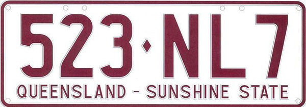 Queensland’s new number plates