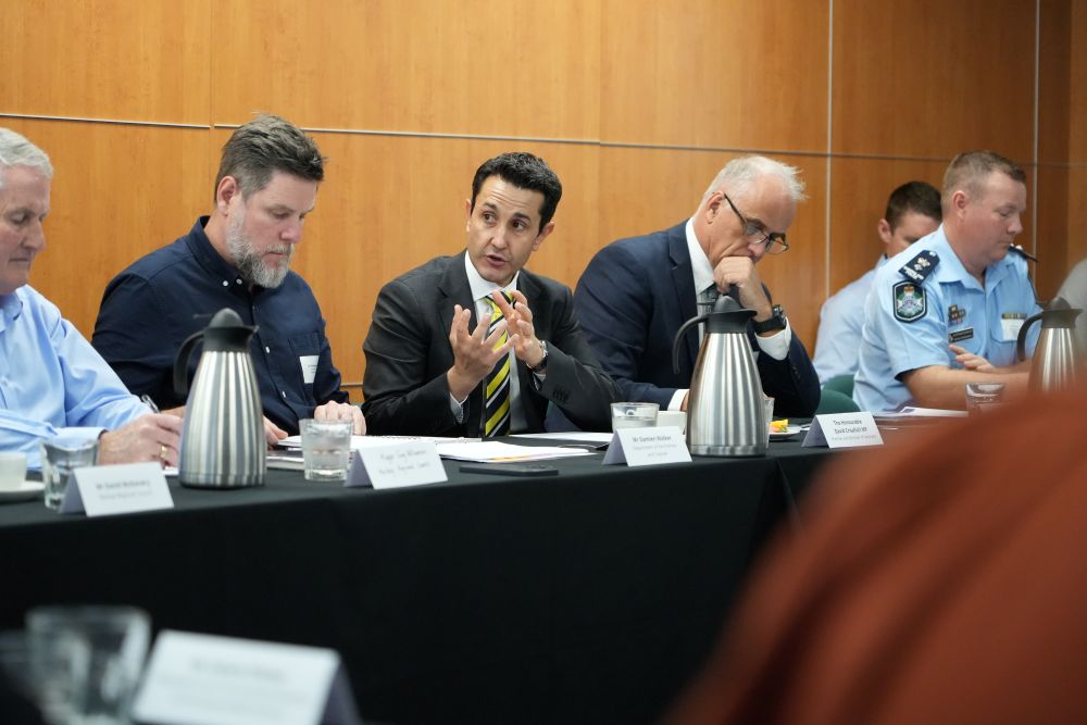 The Premier at the Mackay antisocial behaviour forum.