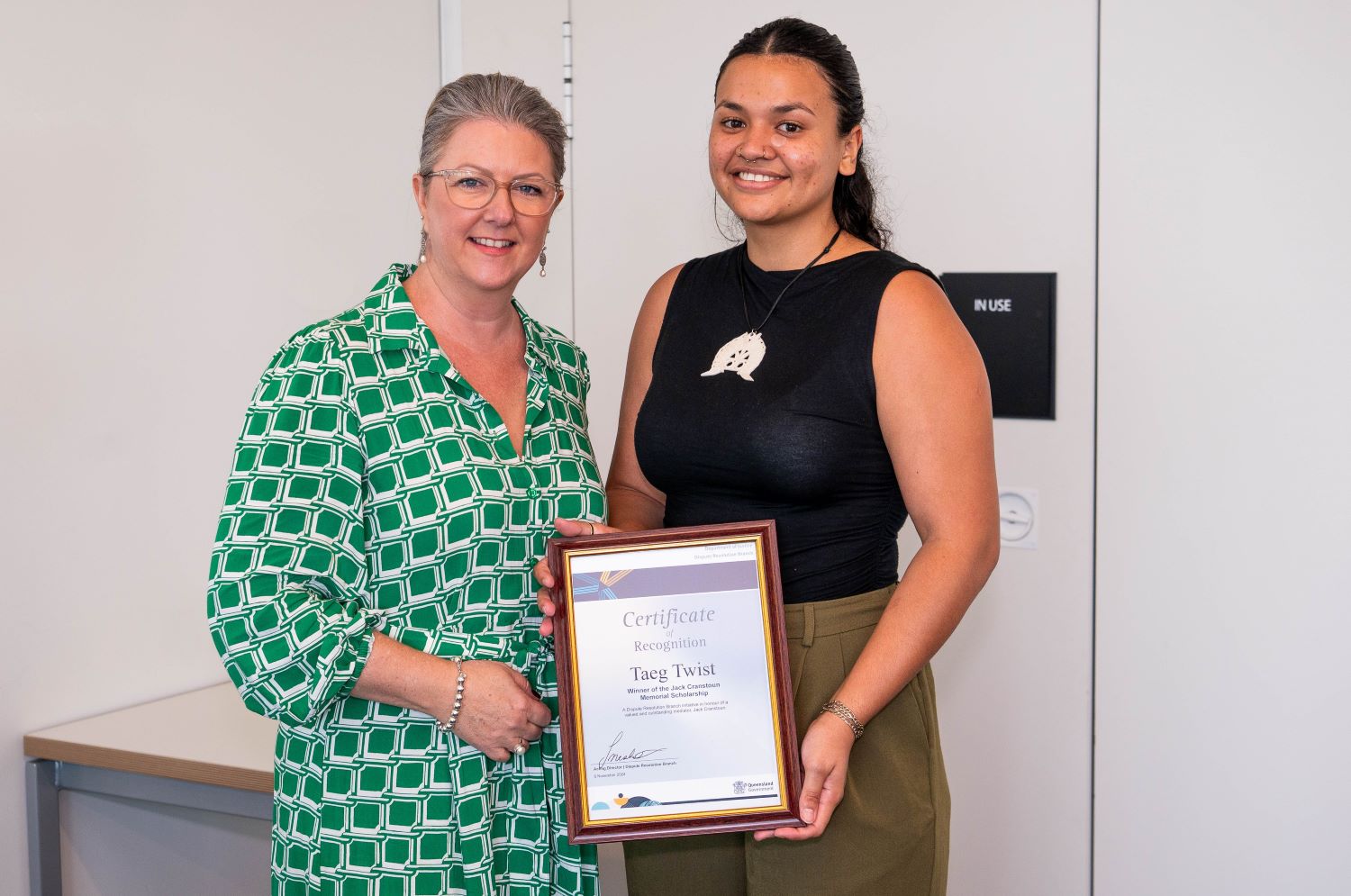 Taeg Twist, 2024 Winner Jack Cranstoun Scholarship