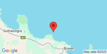 static google map of the location of the Abbot Point wave monitoring buoy