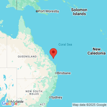 static google map of the location of the Abbot Point wave monitoring buoy