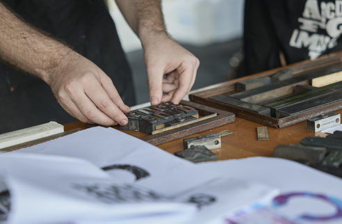 Letterpress printing workshop