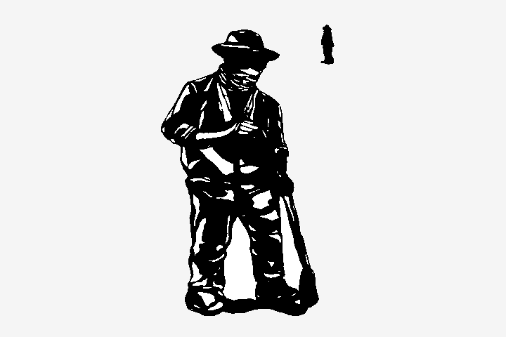Man artwork to introduce Riding The First Wave
