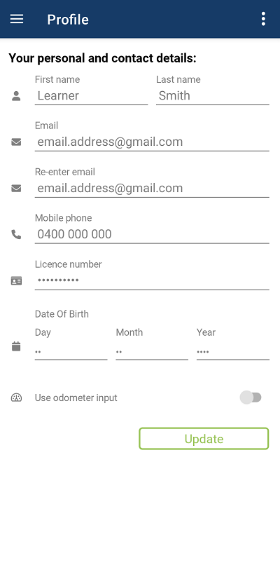 Vehicle screenshot showing 3 vehicles and one added as a favourite