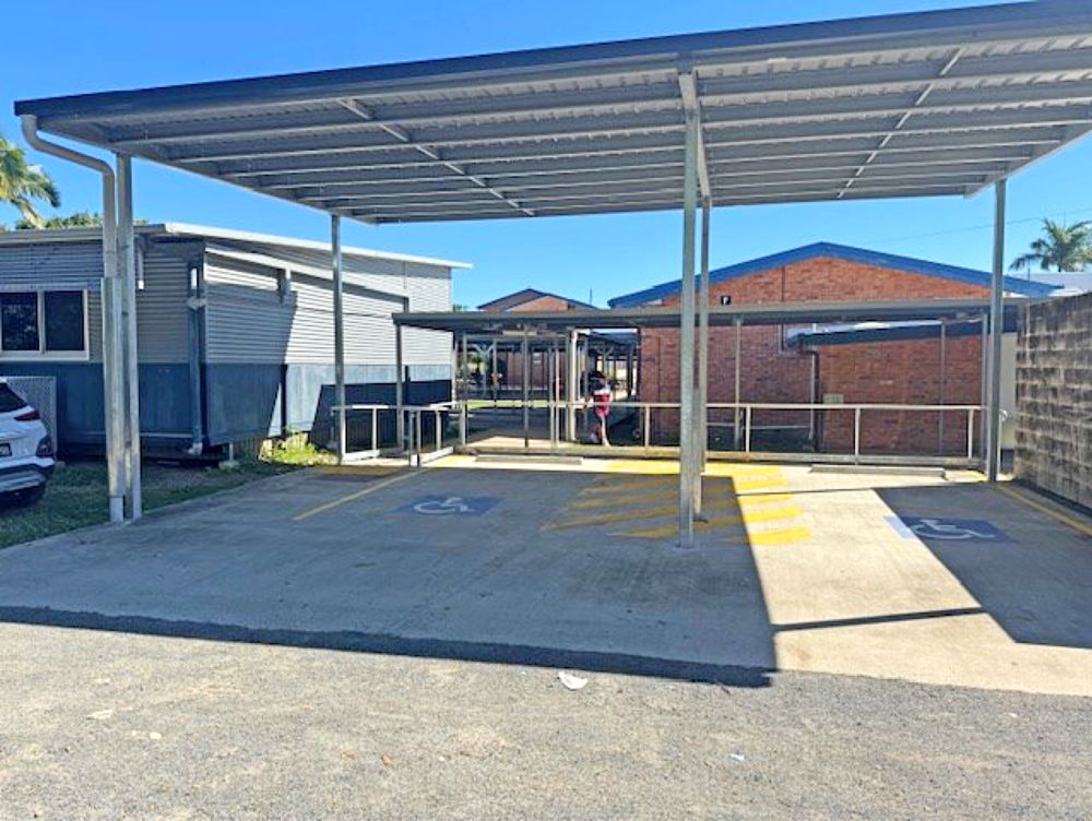 New facilities at Mackay State High School, including covered car parking to support people with a disability, ensure all students have equal opportunities