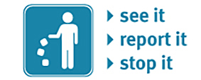 logo for see it, report it, stop it