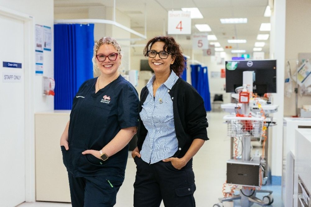 Nurse Sophie Mullaly and clinician Preety Game-Mtengezanwa work together in Redland Hospital&rsquo;s new Transit Care Hub