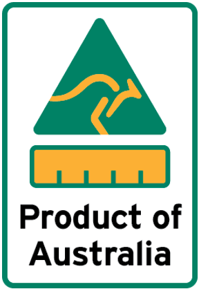 Product of Australia country of origin label