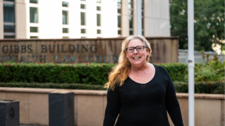 Rebekah Mannering, volunteer at Women’s Legal Service Qld