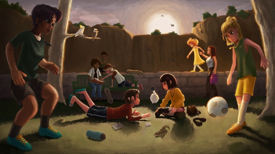 Jack Andrew's artwork Life in the Park.