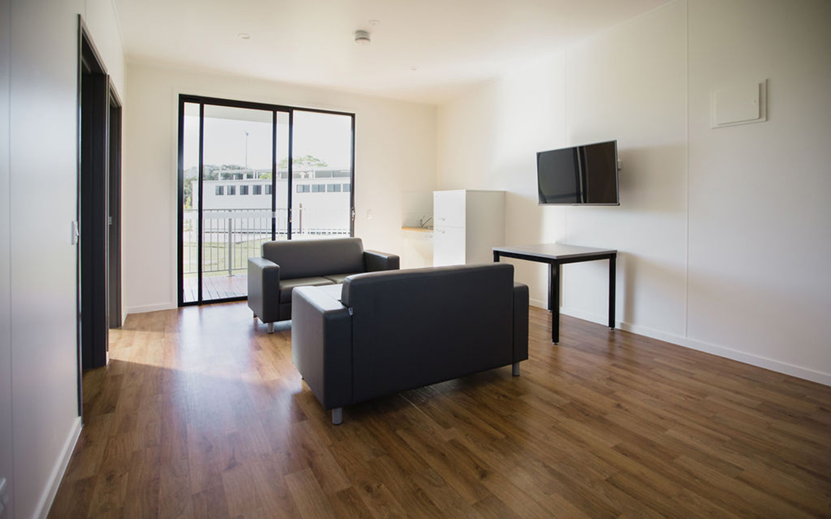 Interior view of a Shellys room at the Sunshine Coast Recreation Precinct.