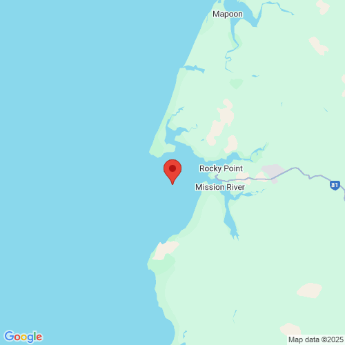 map of the location of the Albatross Bay (Weipa) wave monitoring buoy